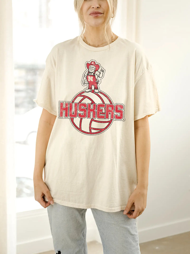 Nebraska Husker Volleyball Mascot Tee