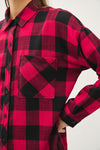 Leigh Plaid Top