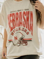 Nebraska Established Date Helmet Tee