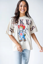 Huskers Split Oversized Tee