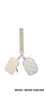Dual Pouch Wristlet Wallet