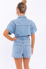 Rayna Denim Romper