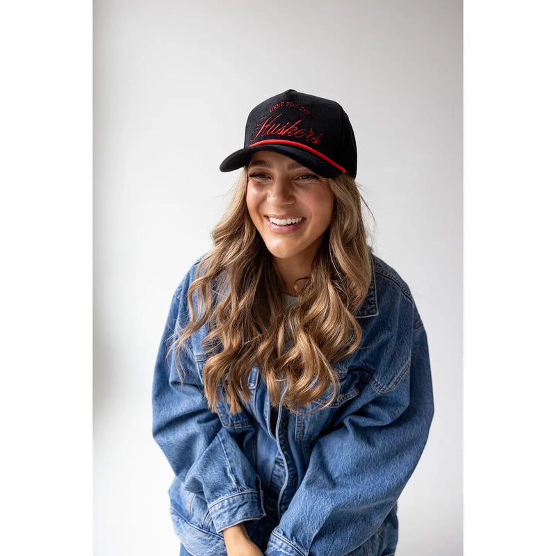 Nebraska Script Corduroy Hat