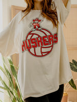 Nebraska Husker Volleyball Mascot Tee