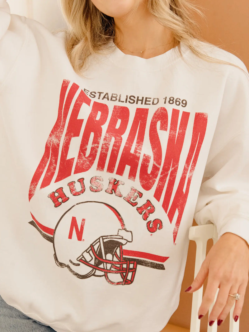 Nebraska Huskers Helmet Sweatshirt