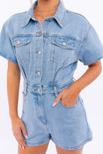 Rayna Denim Romper