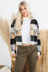 Ashley Crop Plaid Shacket