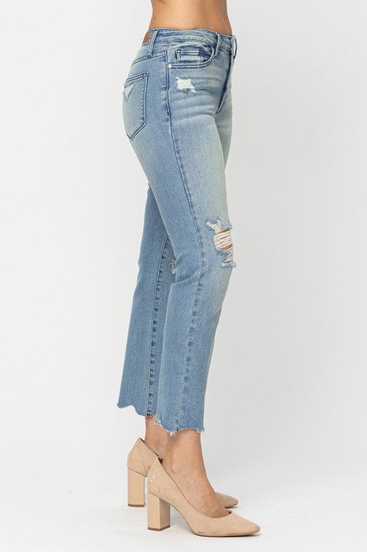 Jane Cropped Straight Jean