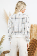 Norah Plaid Bomber Jacket