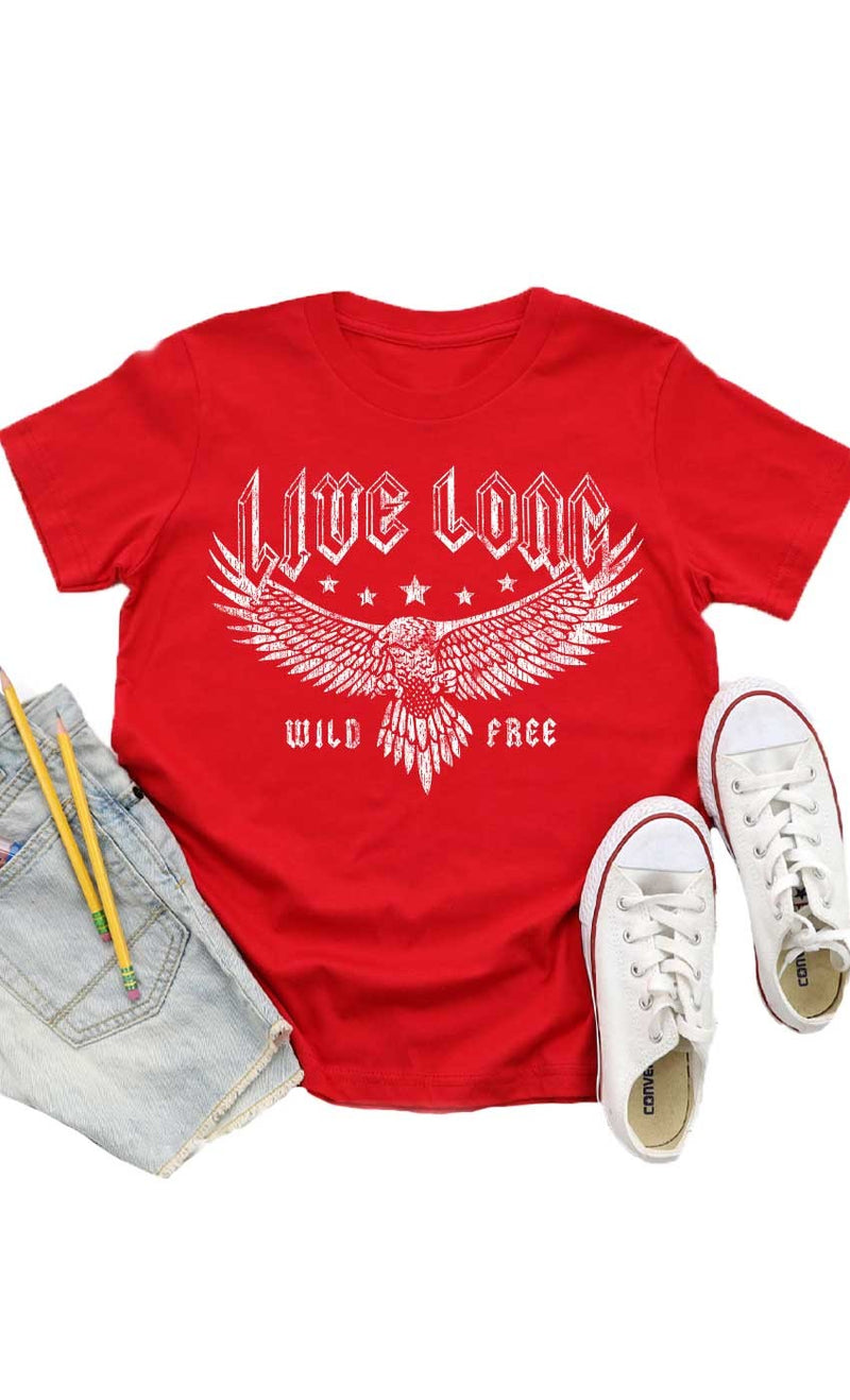 Retro Live Long Kids Graphic Tee